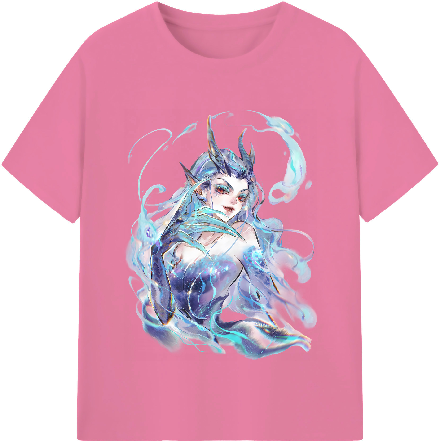 （画像用） Ne Zha 2 ナタ 魔童の大暴れ 綿100％半袖Tシャツ（フロントプリント）